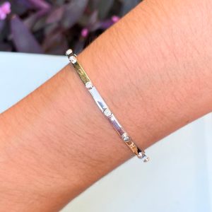 White Denarius Bracelet