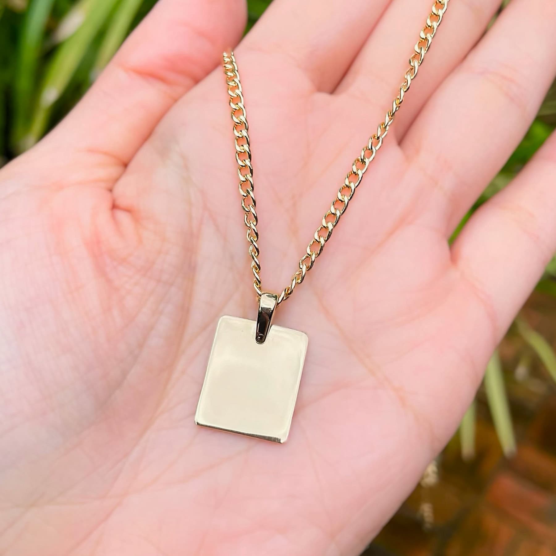 Cadena con placa para hombre 06
