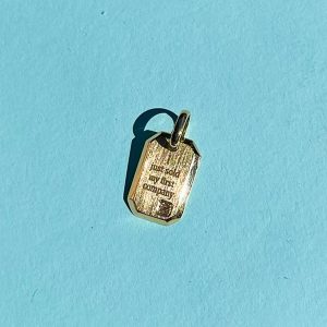 Personalized Engraved Tag Charm